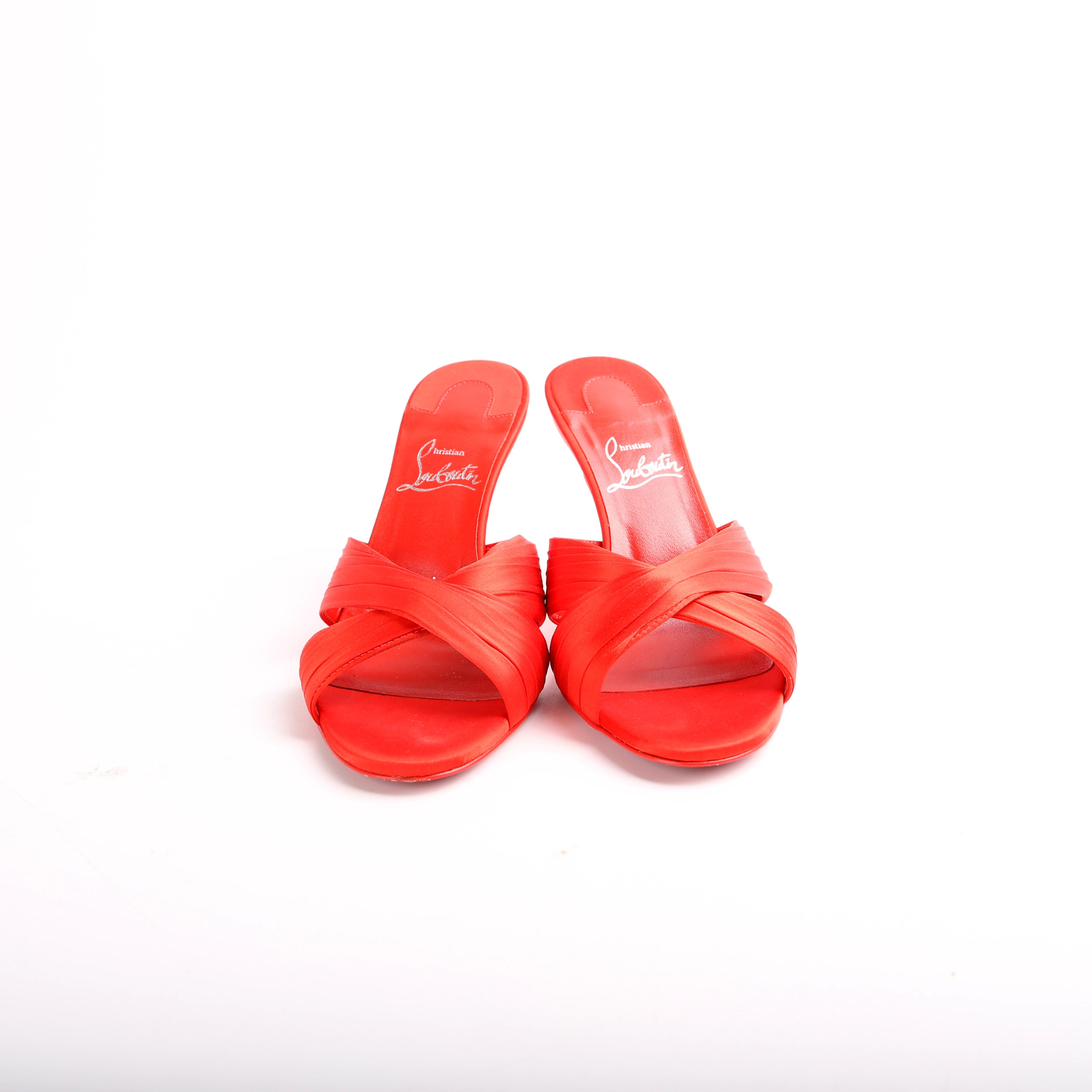 Nicol Is Back 85MM Satin Sandal Heels Size 36