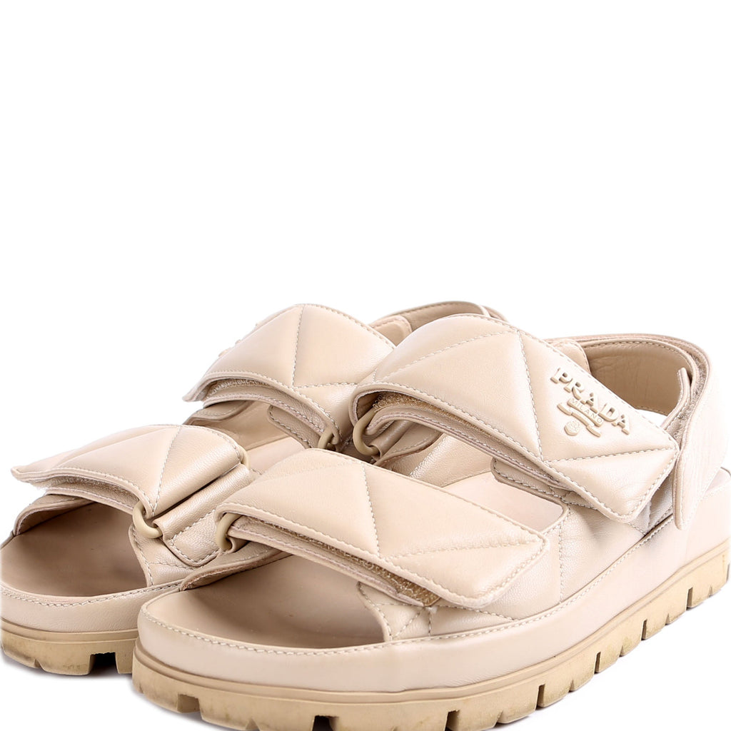 Padded Nappa leather Sandals Size 36