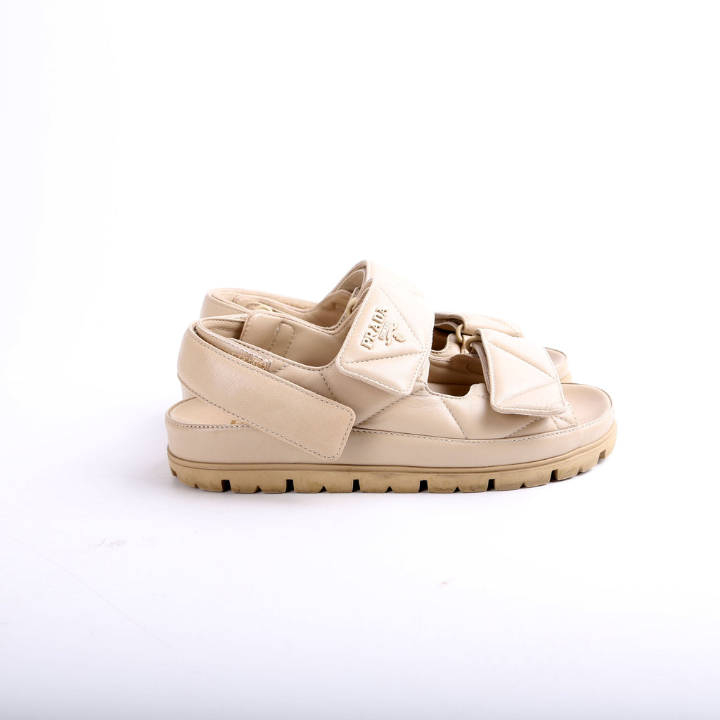 Padded Nappa leather Sandals Size 36