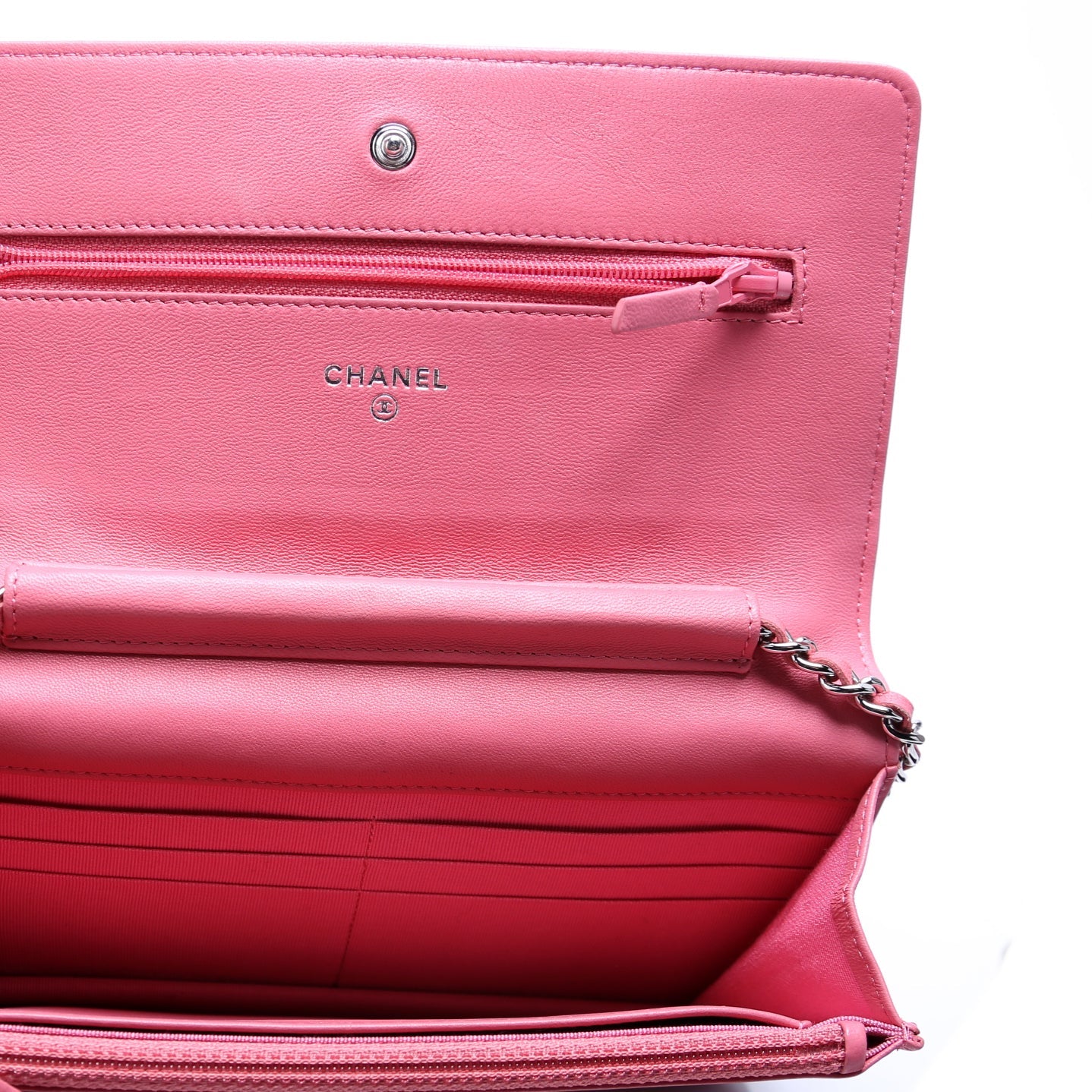 WOC Classic Quilted Lambskin Pink