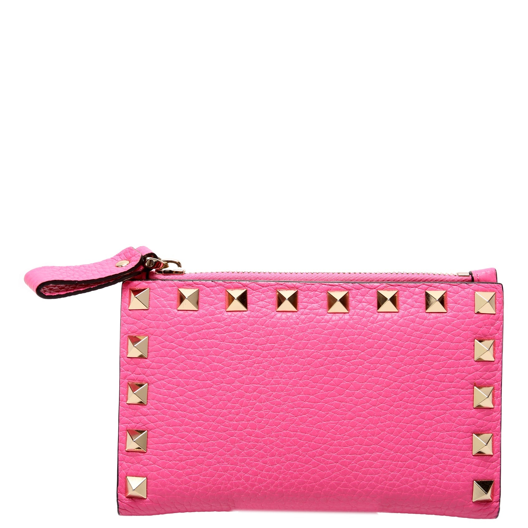 Rockstud Small Wallet Pink