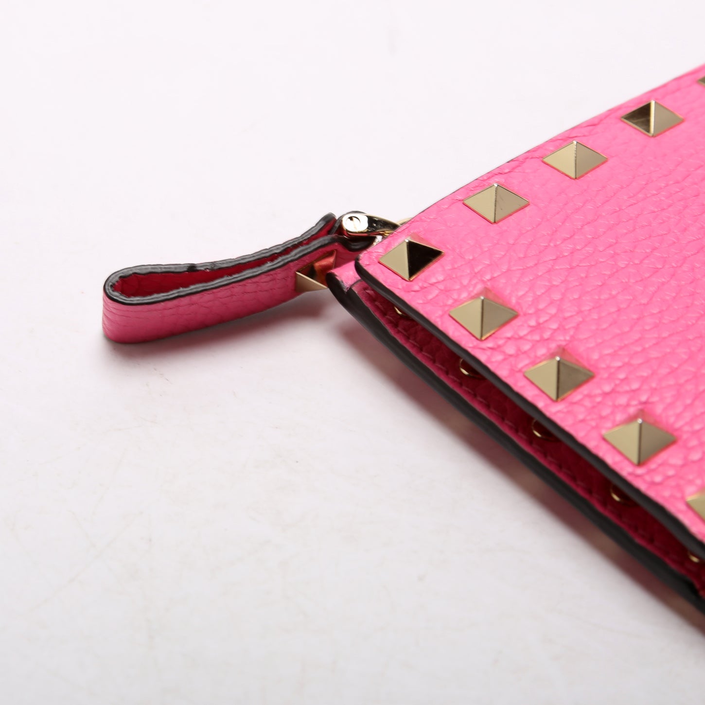 Rockstud Small Wallet Pink