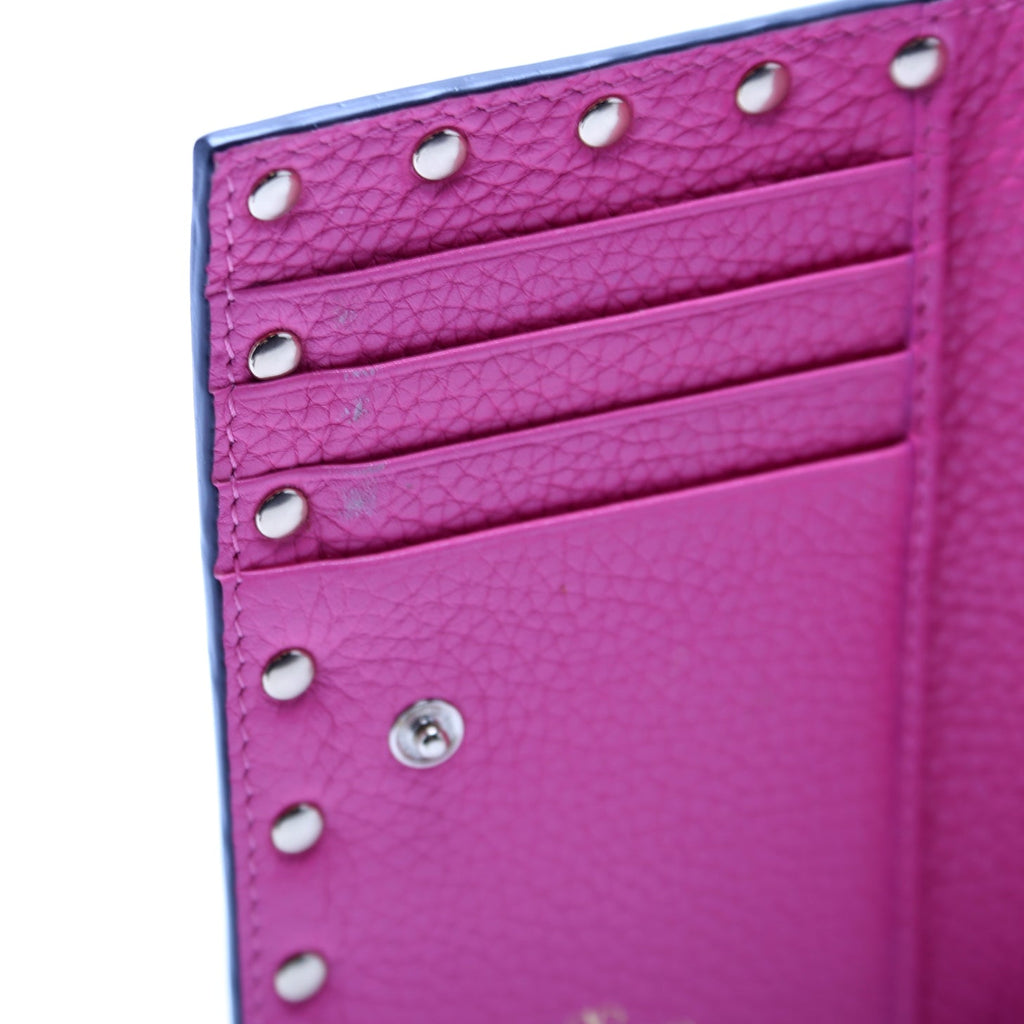 Rockstud Small Wallet Pink