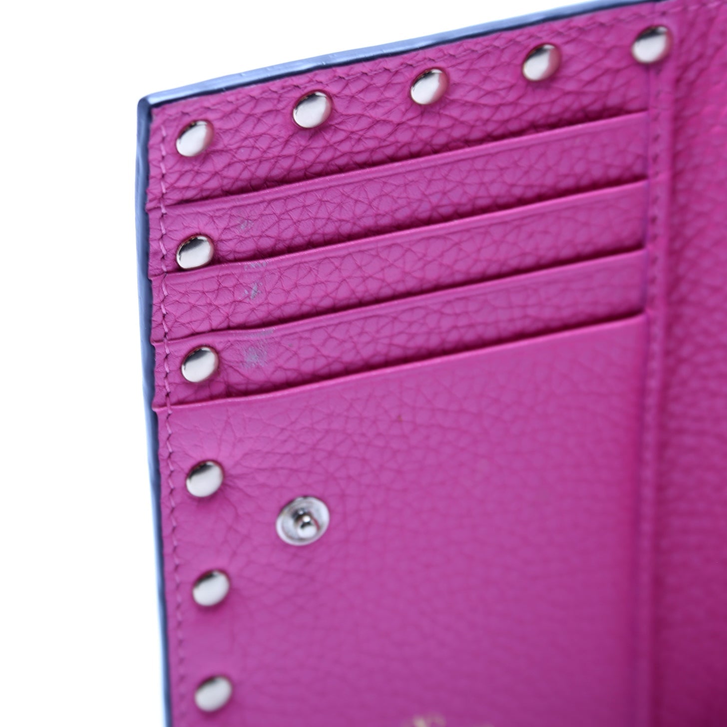 Rockstud Small Wallet Pink