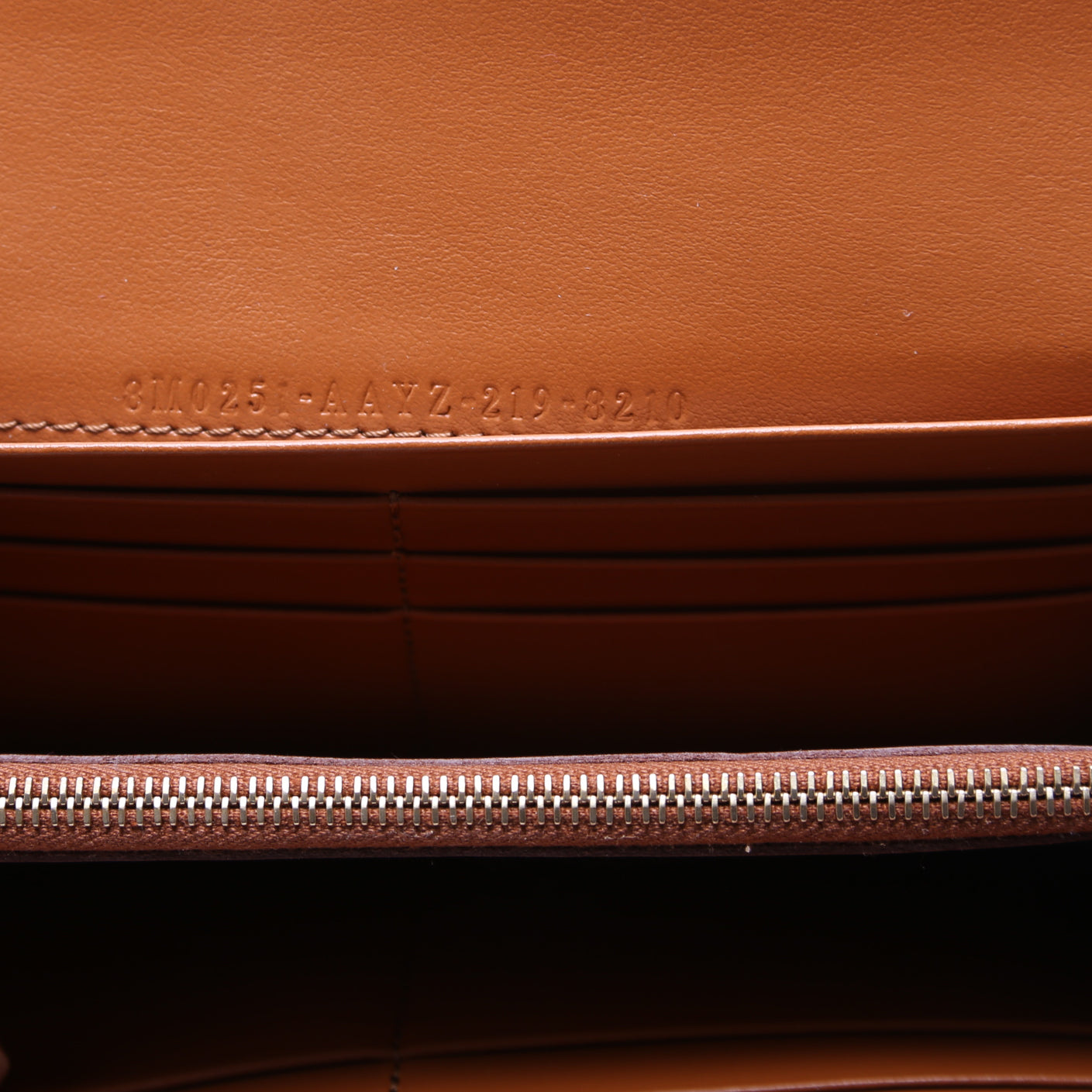 Logo Leather Flap Wallet Brown