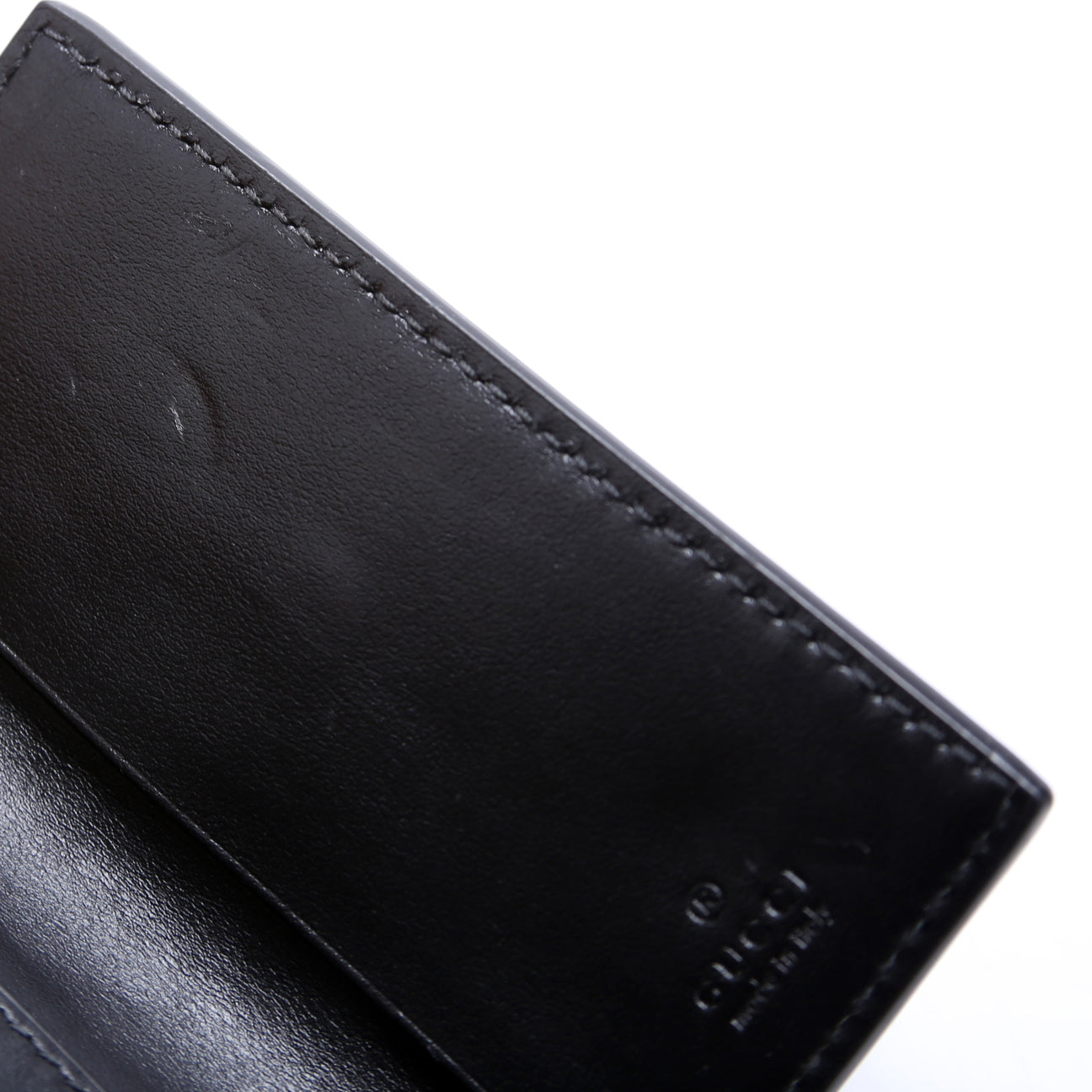 625565 Embossed GG Key Holder Black
