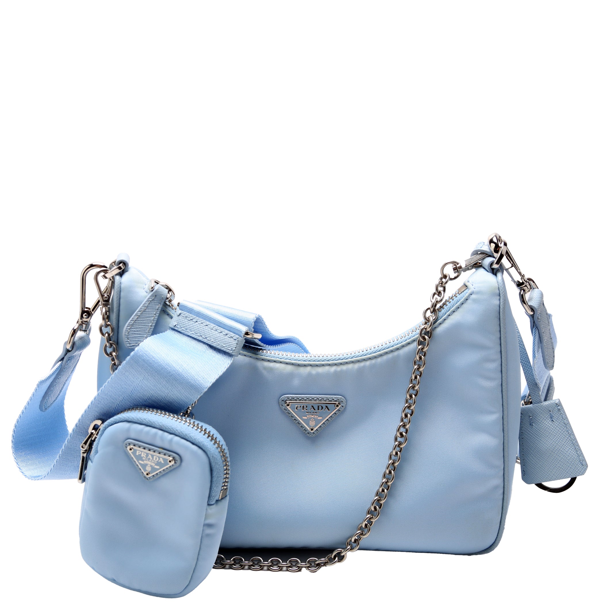 Prada Nylon Re-Edition 2005 Shoulder Bag Blue