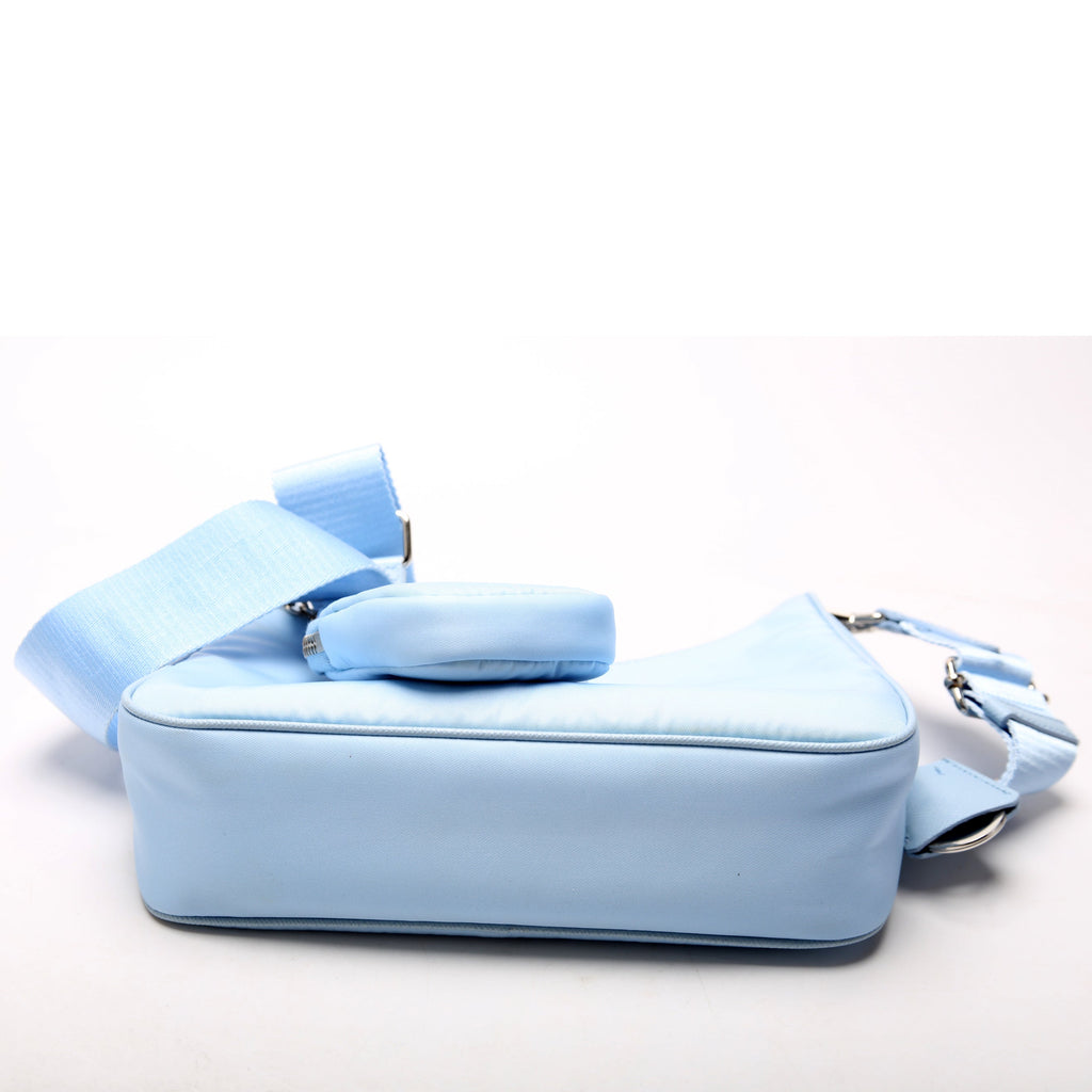 Prada Nylon Re-Edition 2005 Shoulder Bag Blue
