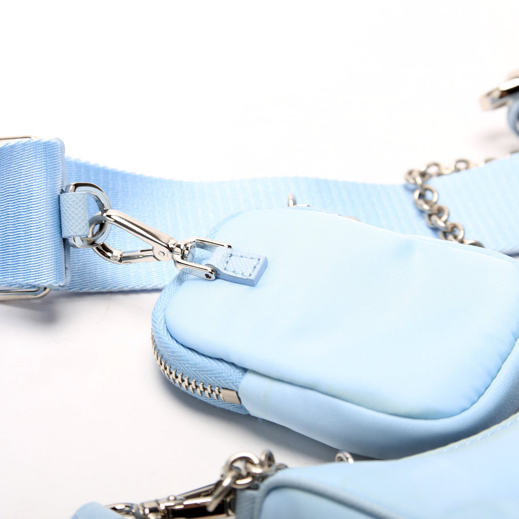Prada Nylon Re-Edition 2005 Shoulder Bag Blue