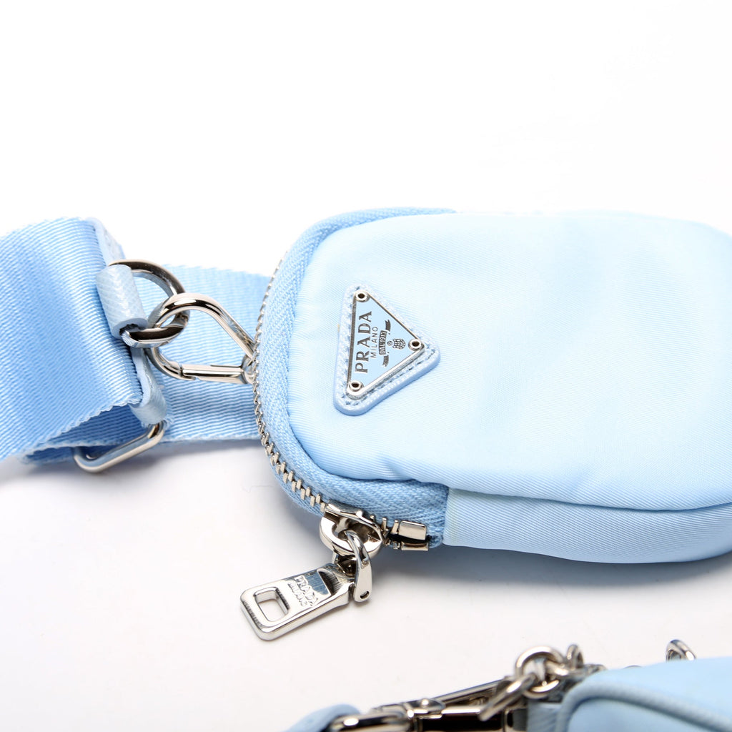 Prada Nylon Re-Edition 2005 Shoulder Bag Blue