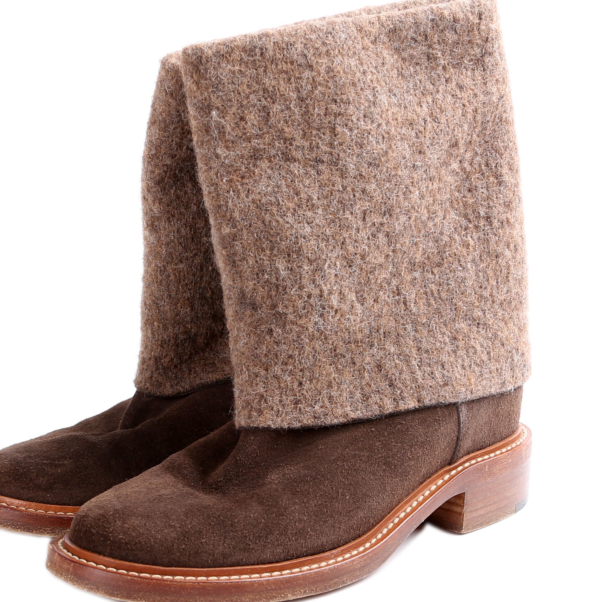 Wool/Suede Ankle Boots Size 39