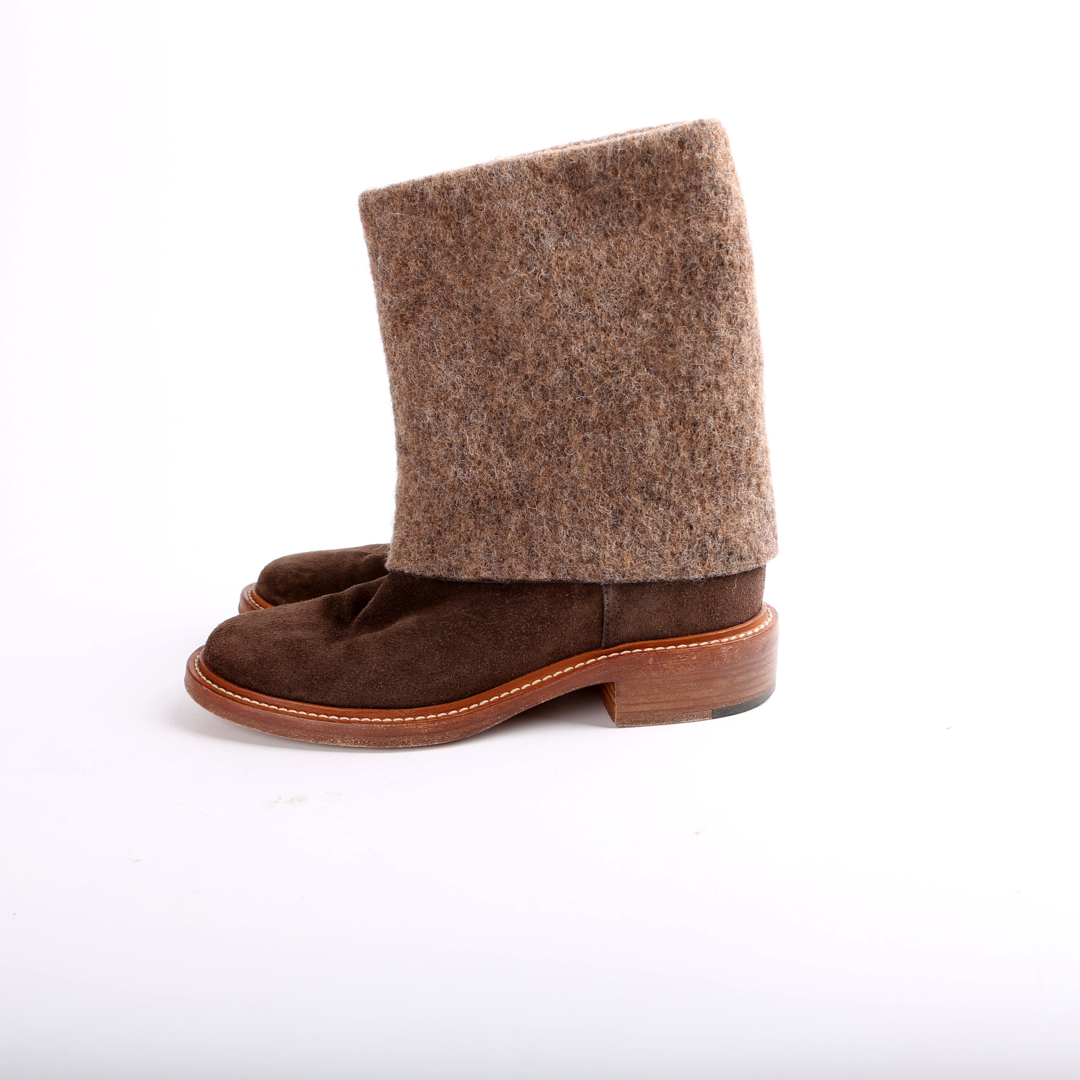 Wool/Suede Ankle Boots Size 39