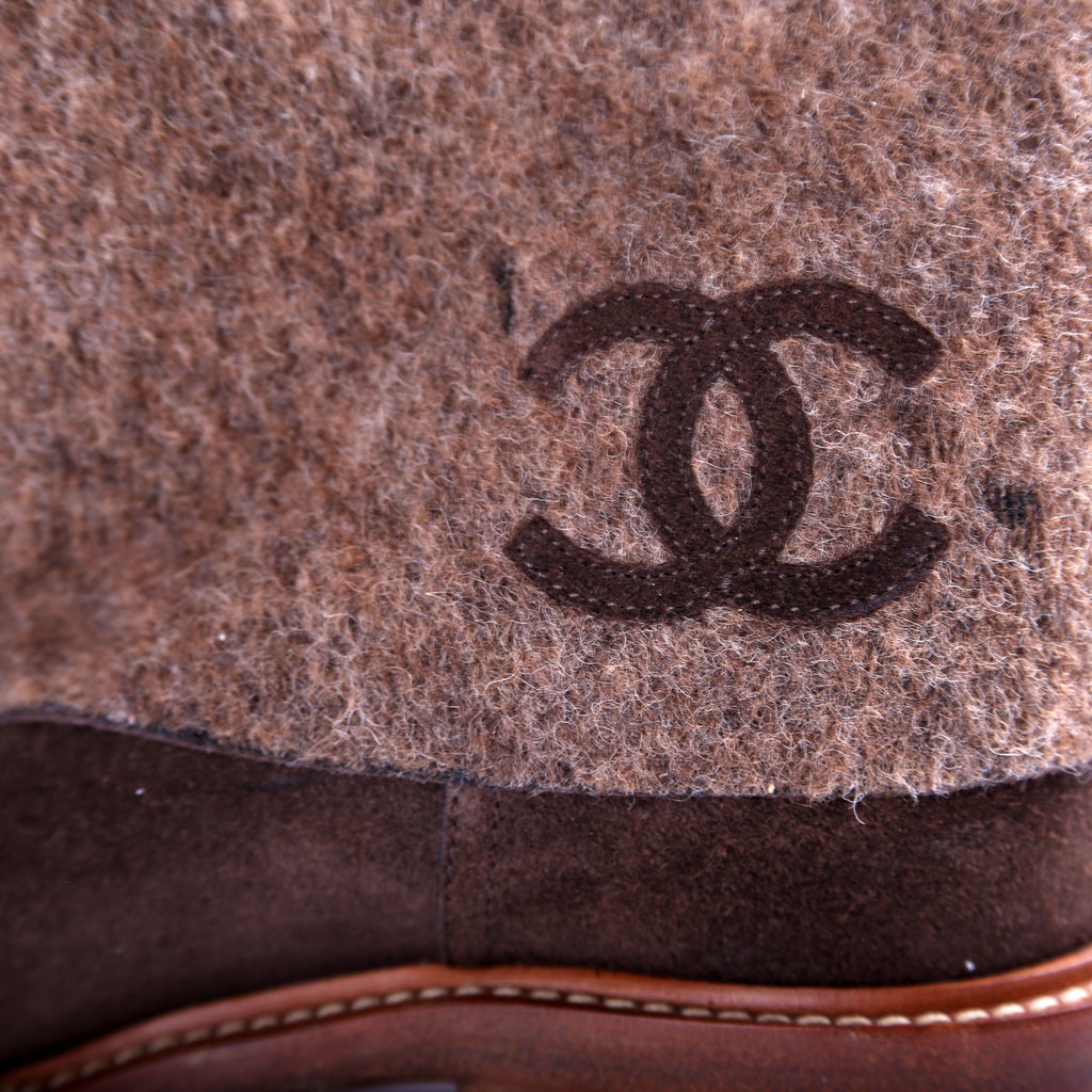 Wool/Suede Ankle Boots Size 39