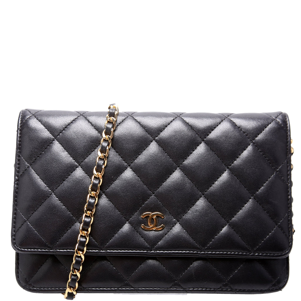 Wallet On Chain Classic Quilted Lambskin
