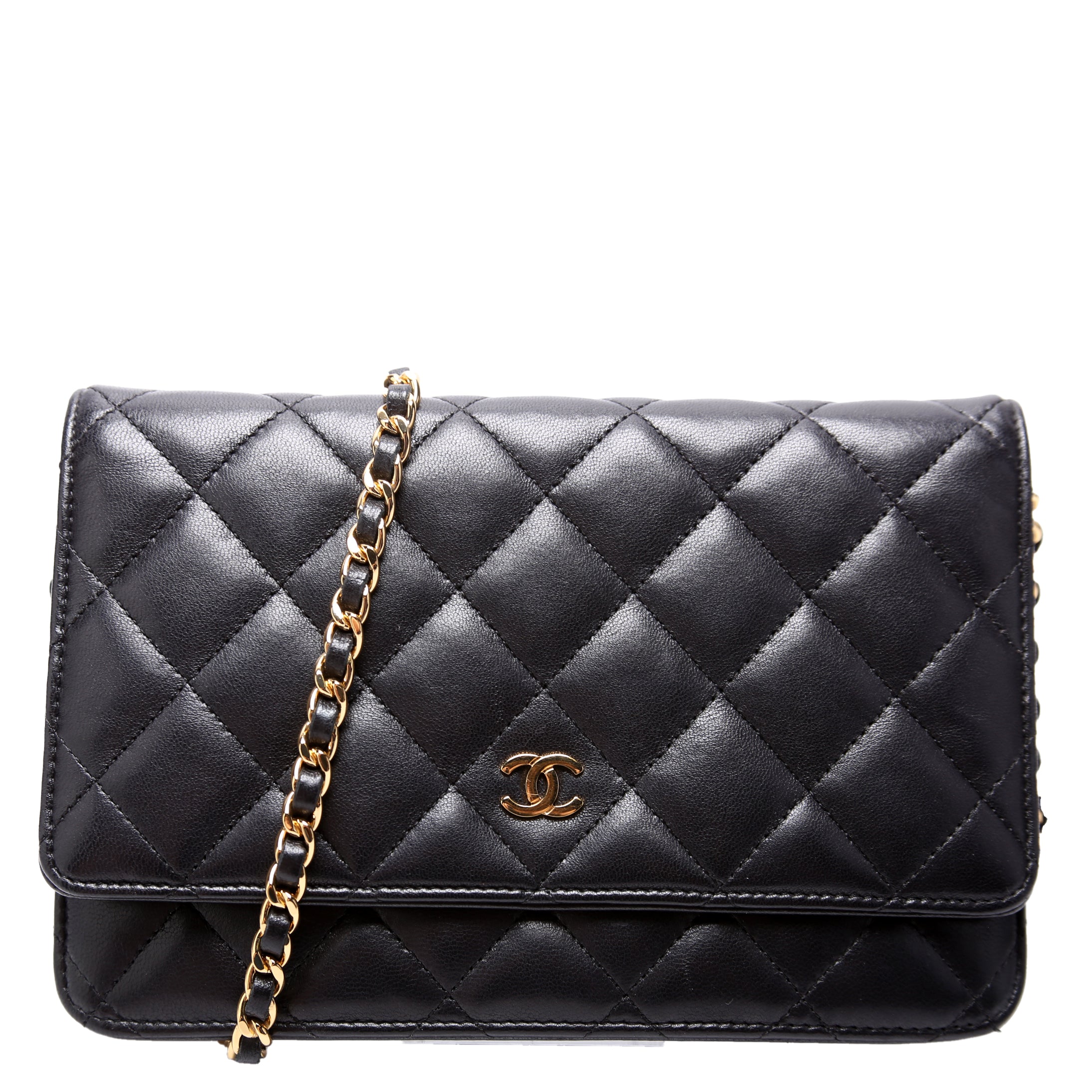 Wallet On Chain Classic Quilted Lambskin