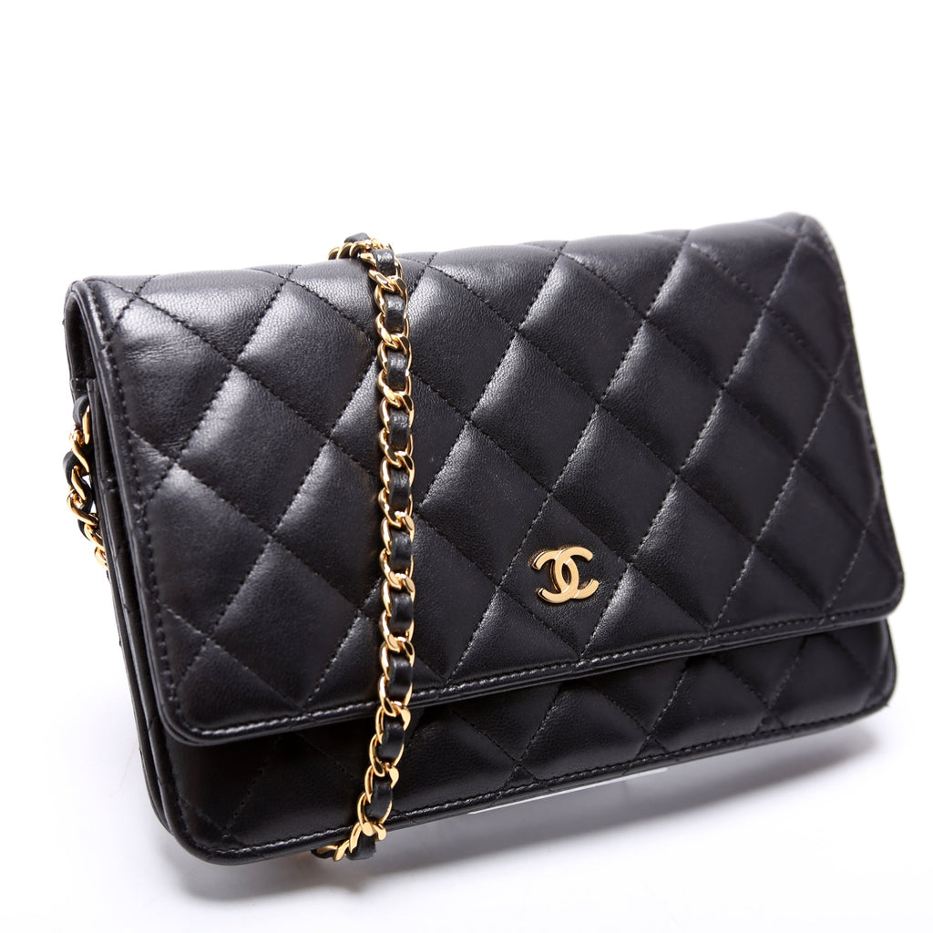 Wallet On Chain Classic Quilted Lambskin