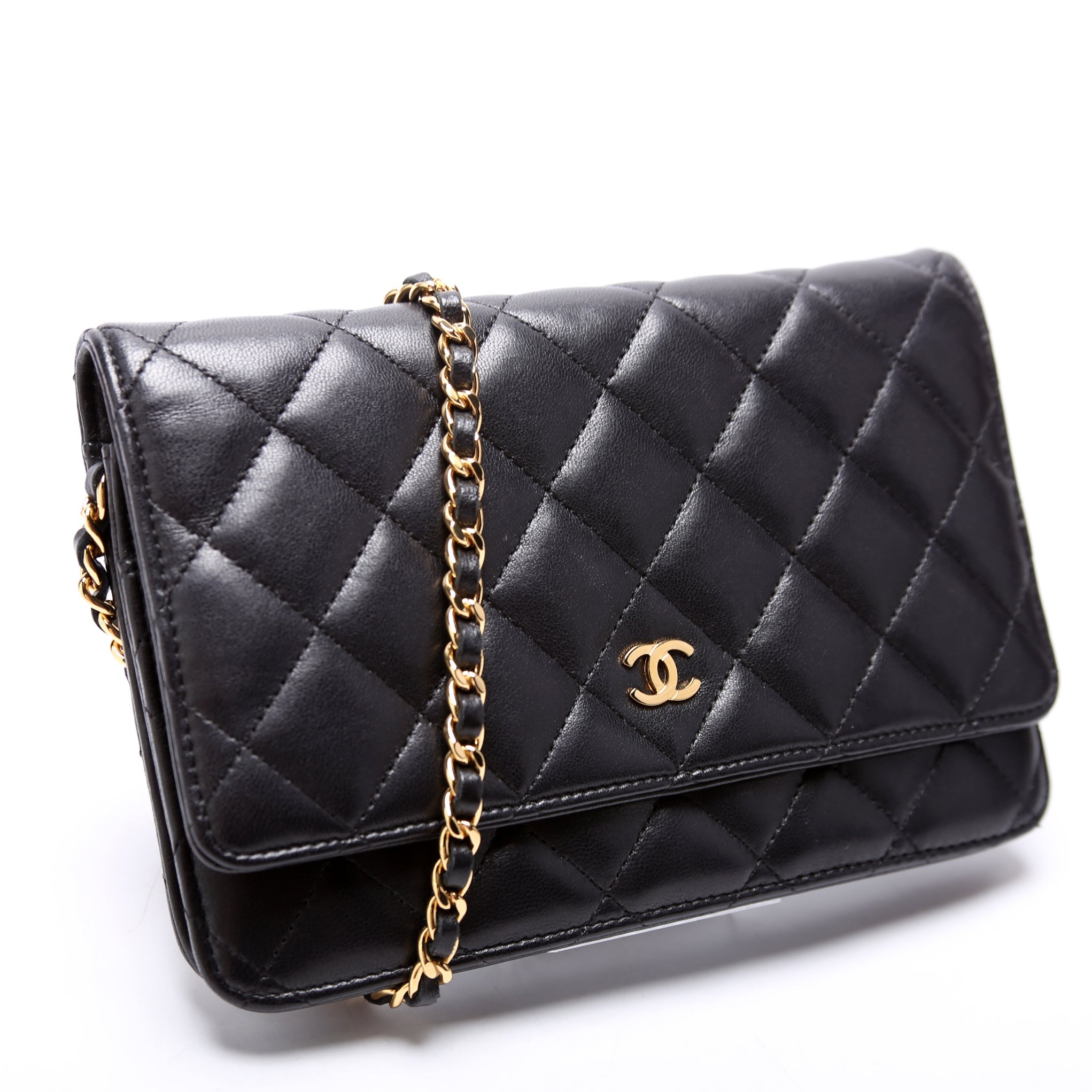 Wallet On Chain Classic Quilted Lambskin
