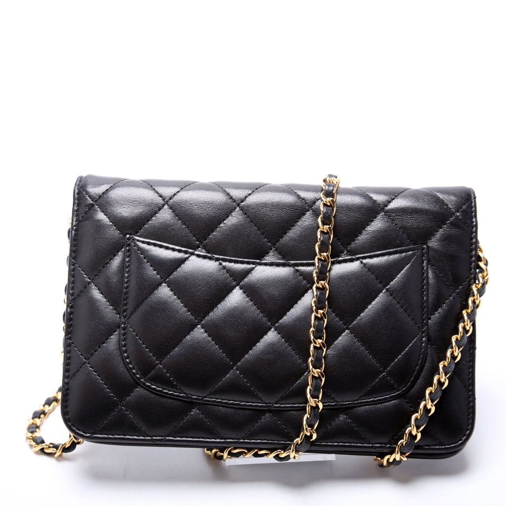 Wallet On Chain Classic Quilted Lambskin