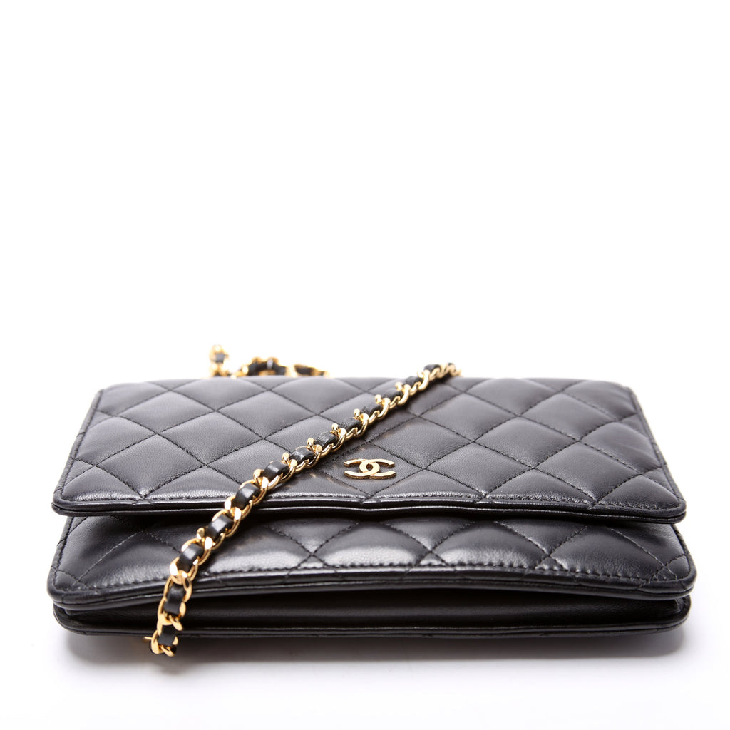 Wallet On Chain Classic Quilted Lambskin