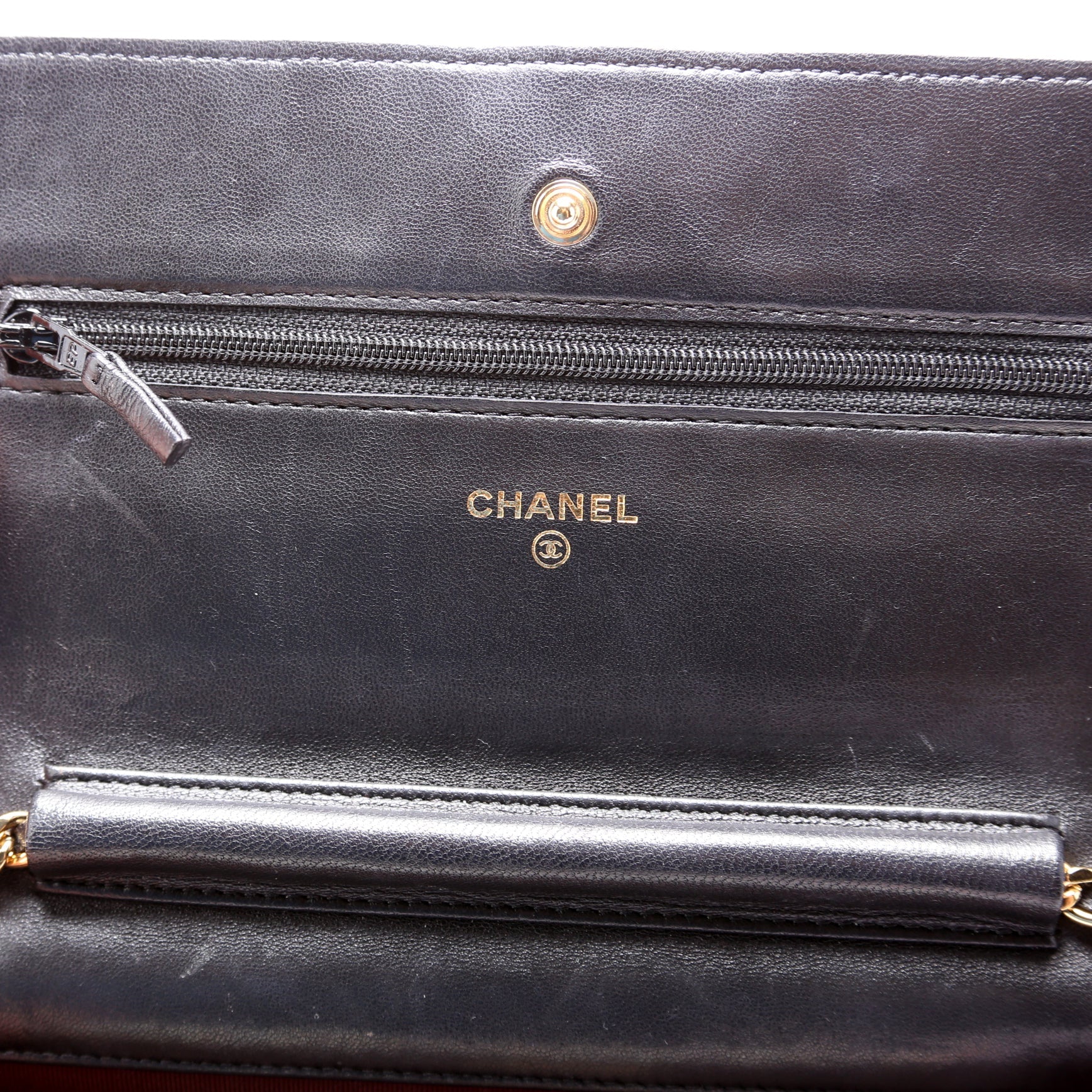 Wallet On Chain Classic Quilted Lambskin