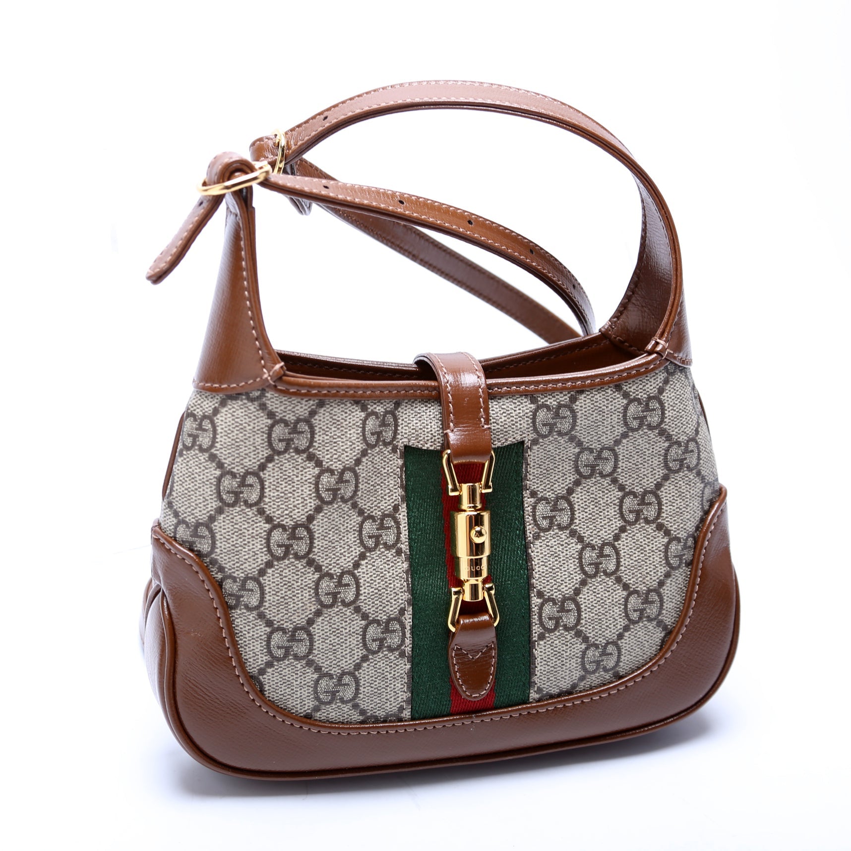 Gucci 637092 Jackie 1961 Mini Hobo Brown