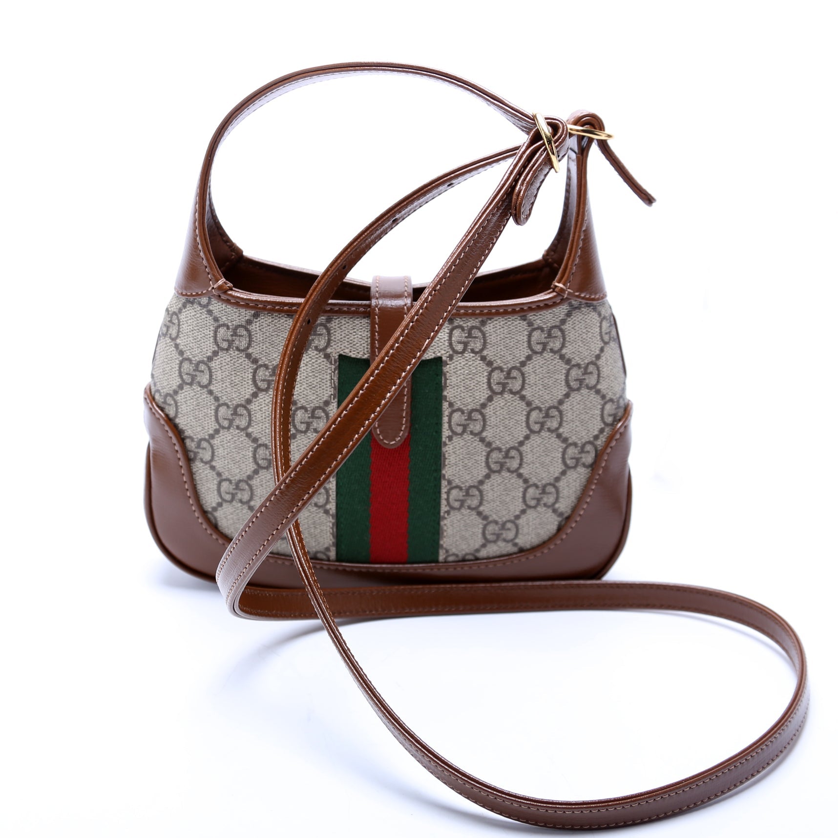 Gucci 637092 Jackie 1961 Mini Hobo Brown