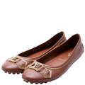 Oxford Ballerina Flats Size 38 Brown