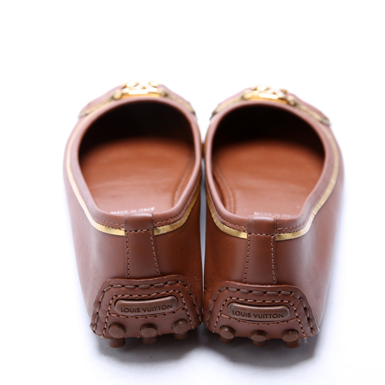 Oxford Ballerina Flats Size 38 Brown