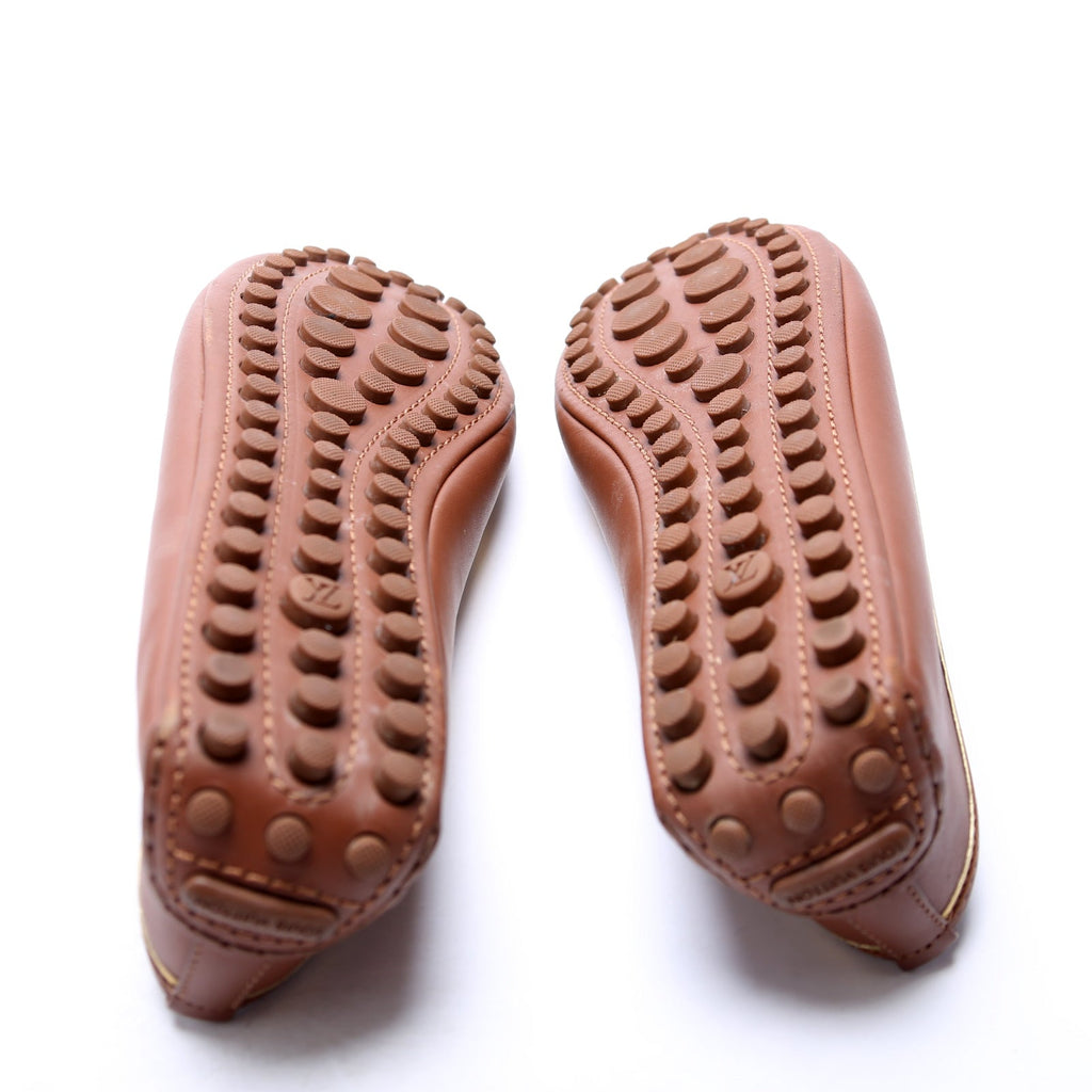 Oxford Ballerina Flats Size 38 Brown