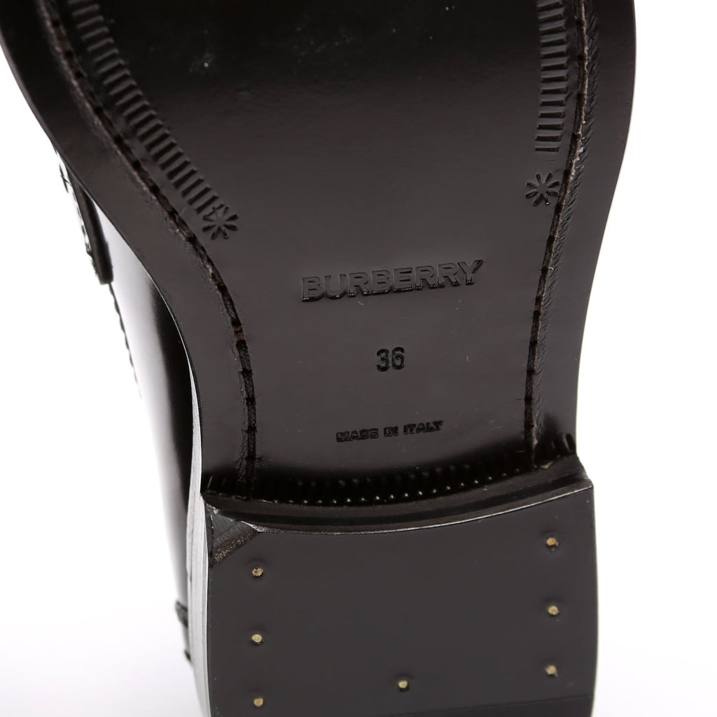 Broadbrook Leather Loafers Size 36 Black