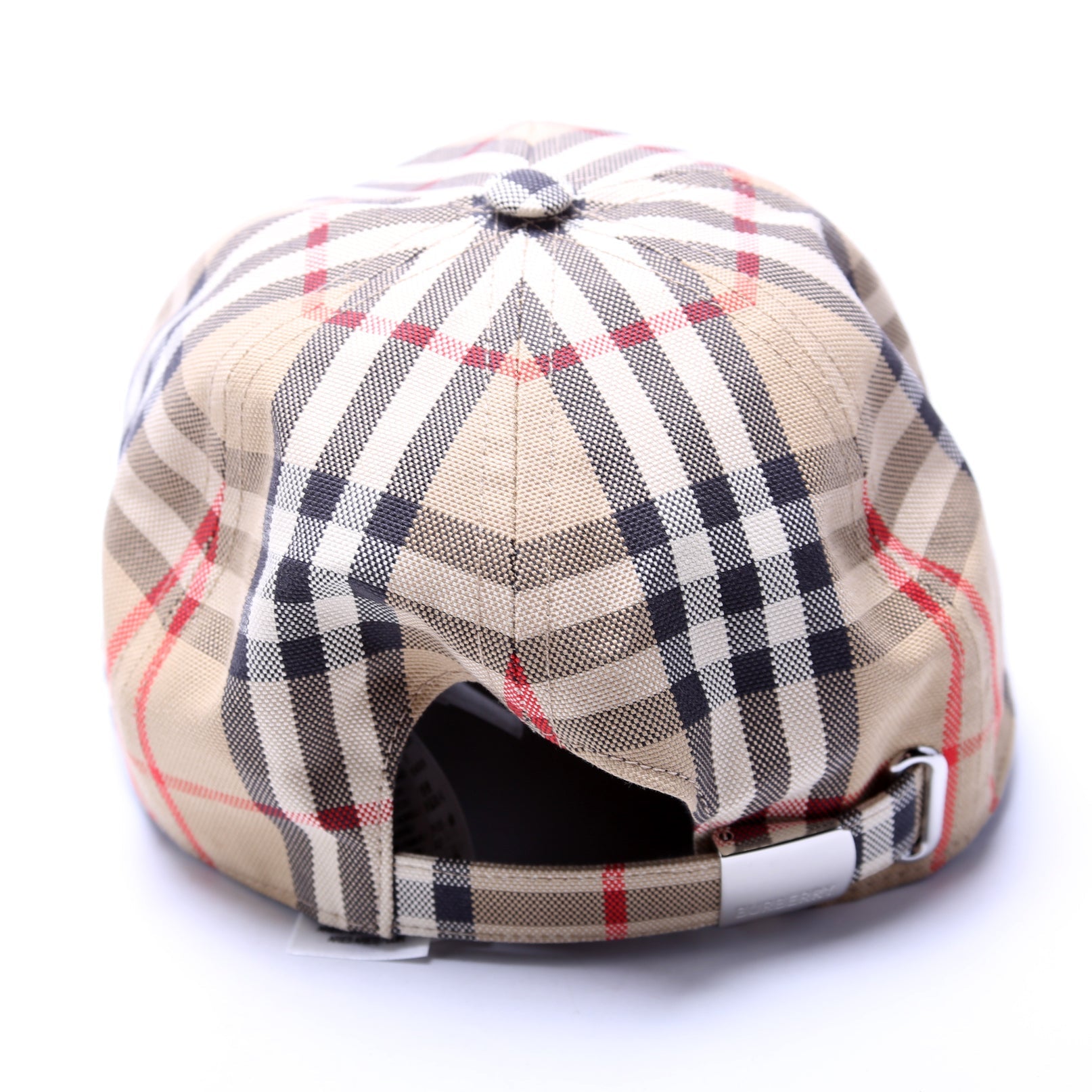 Check Baseball Cap Size Large Tan