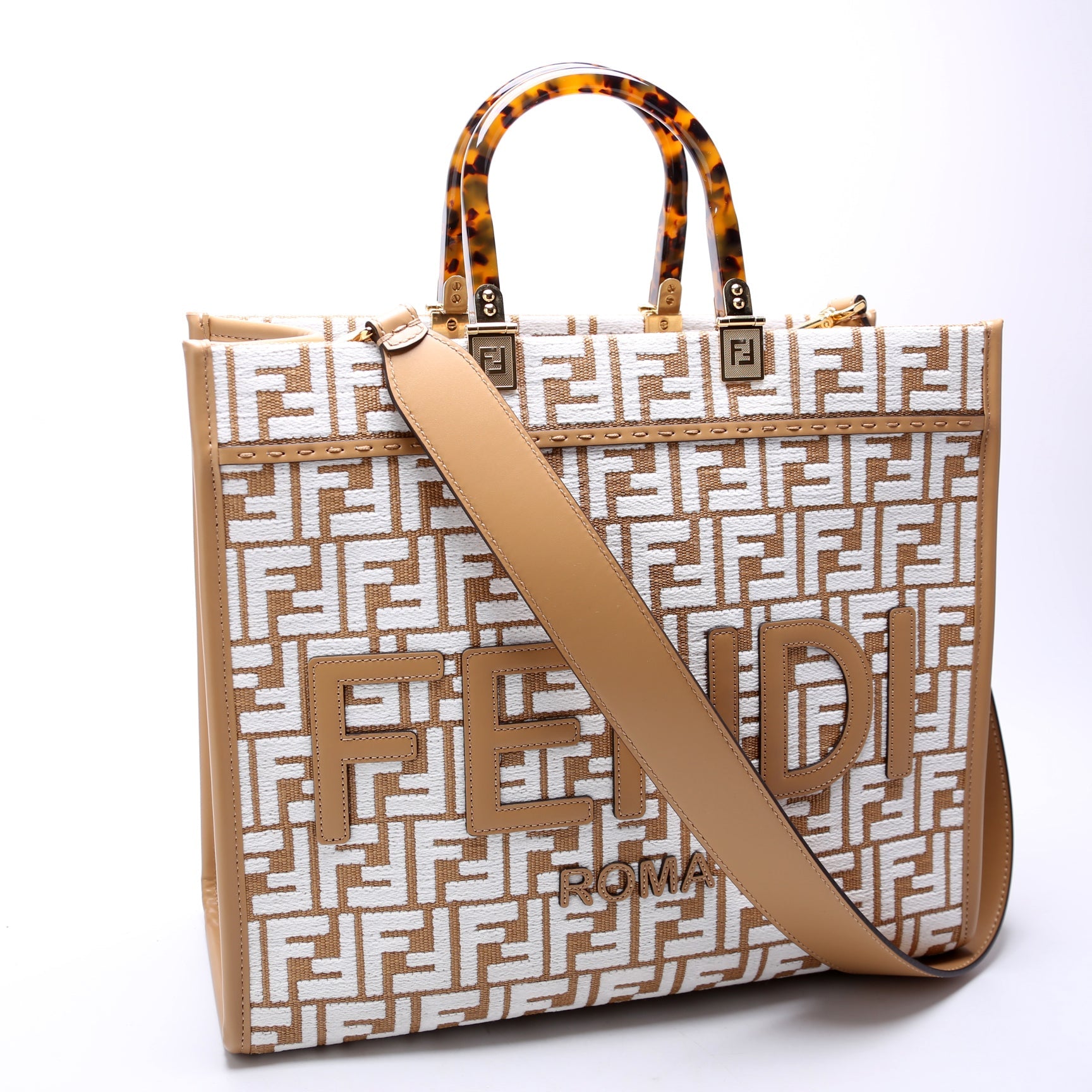 Sunshine Shopper Medium Raffia Brown