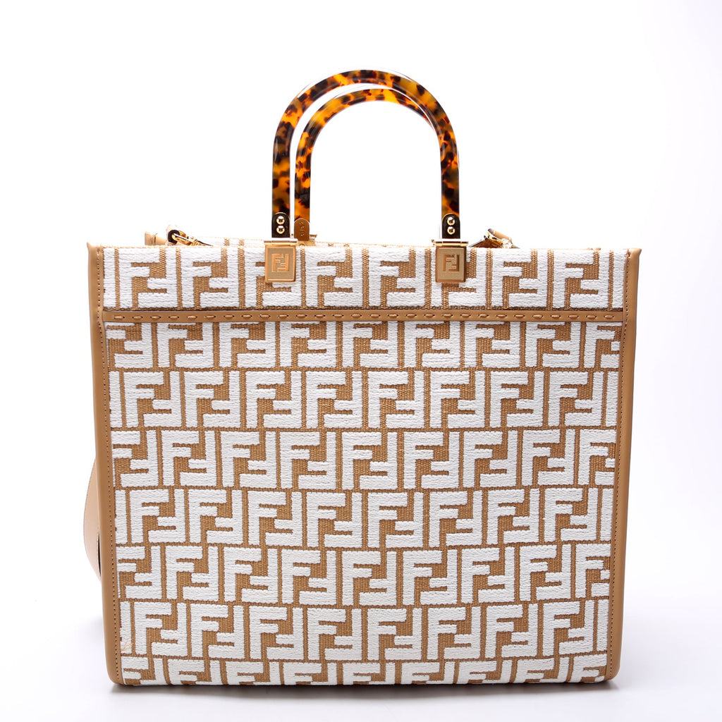 Sunshine Shopper Medium Raffia Brown