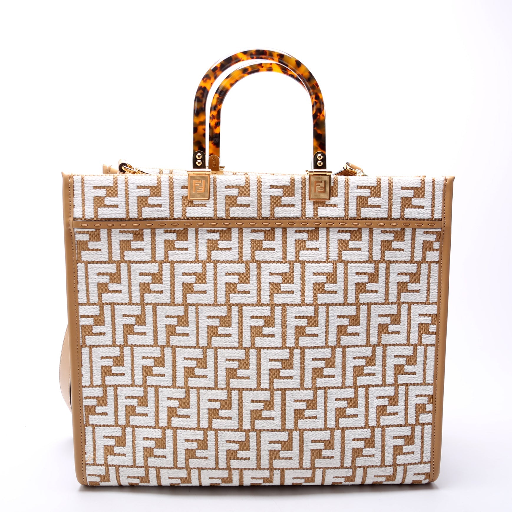 Sunshine Shopper Medium Raffia Brown