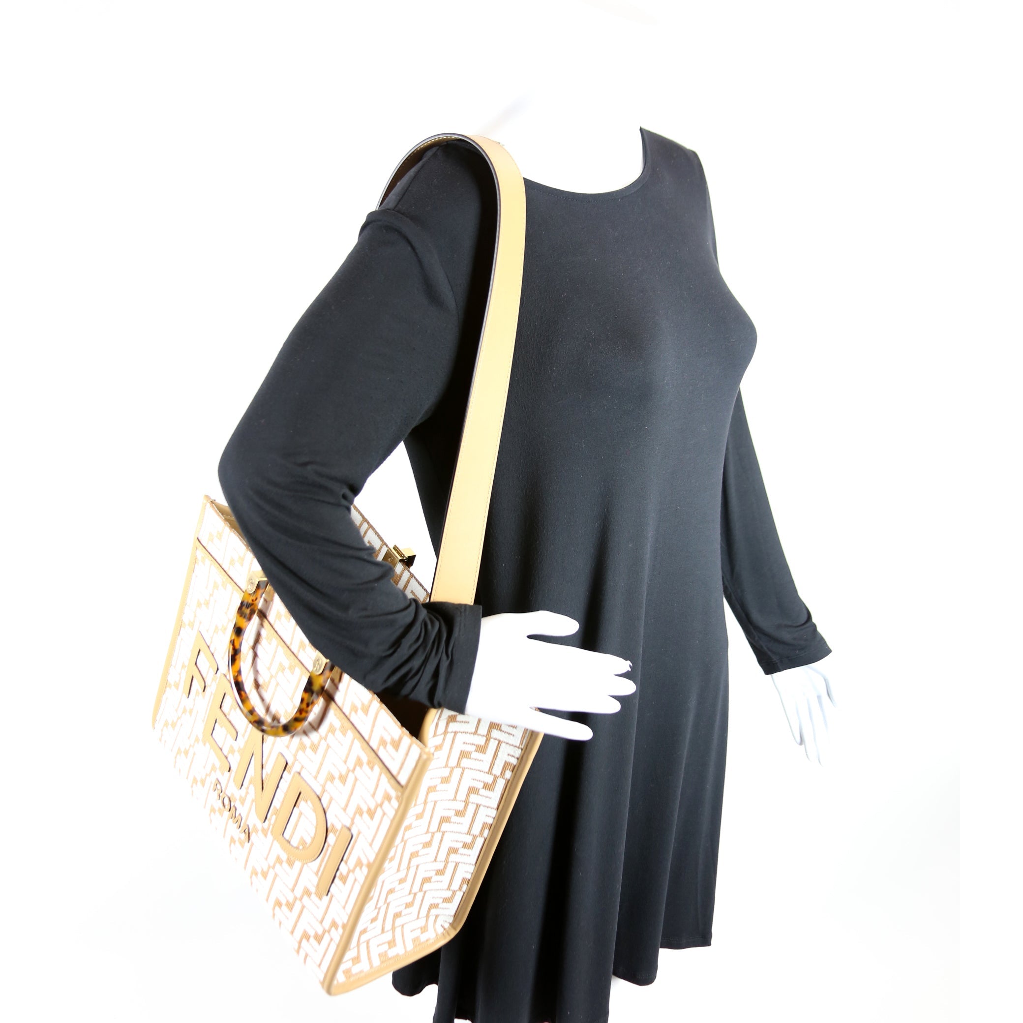 Sunshine Shopper Medium Raffia Brown