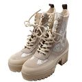 Laureate Desert Combat Boots Size 40 Cream