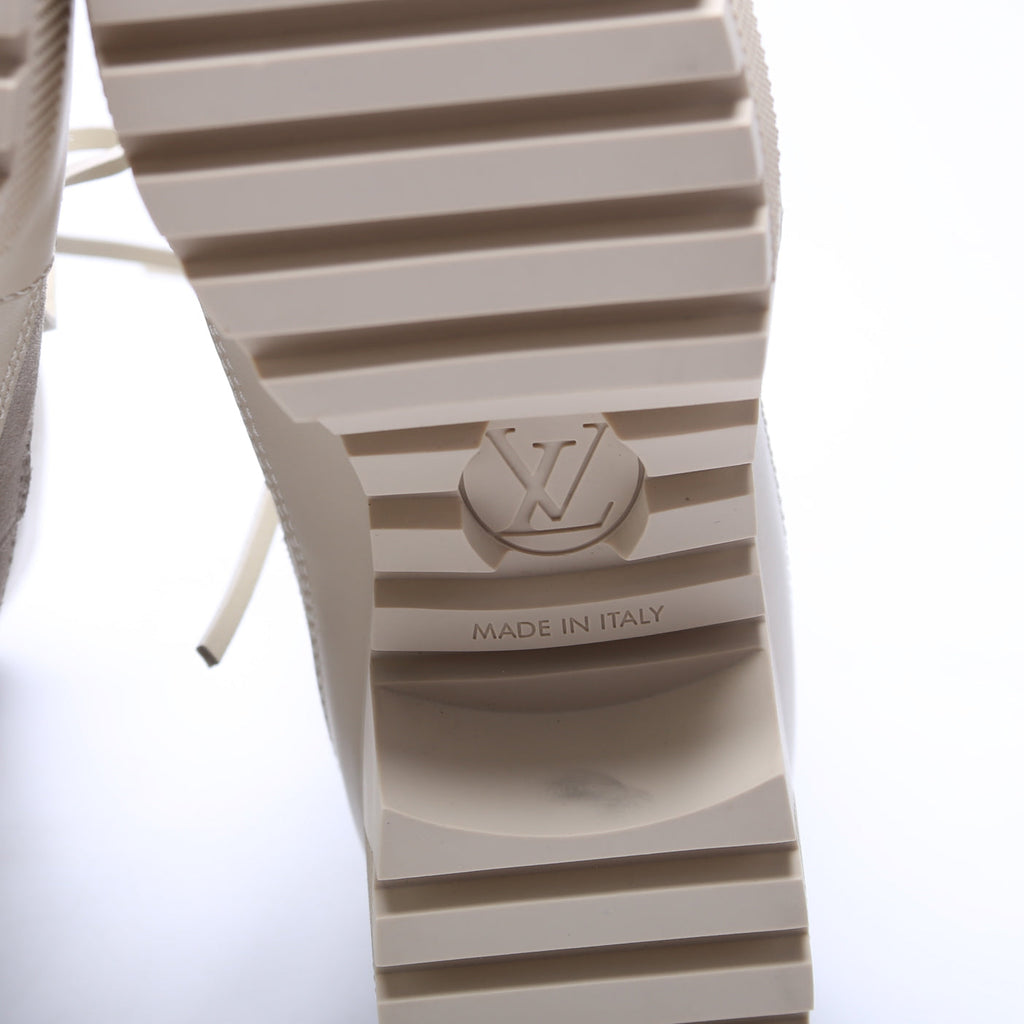 Laureate Desert Combat Boots Size 40 Cream