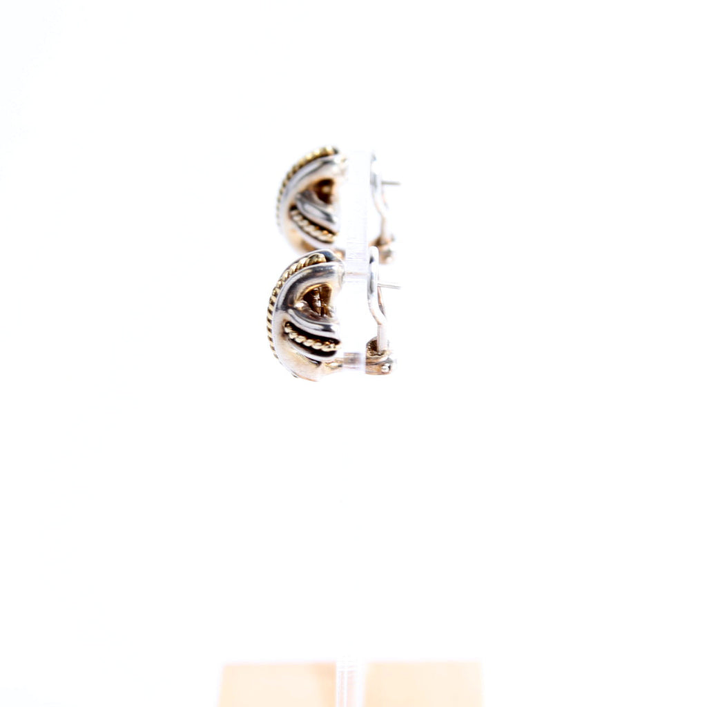 Signature X Stud Earrings 925/750