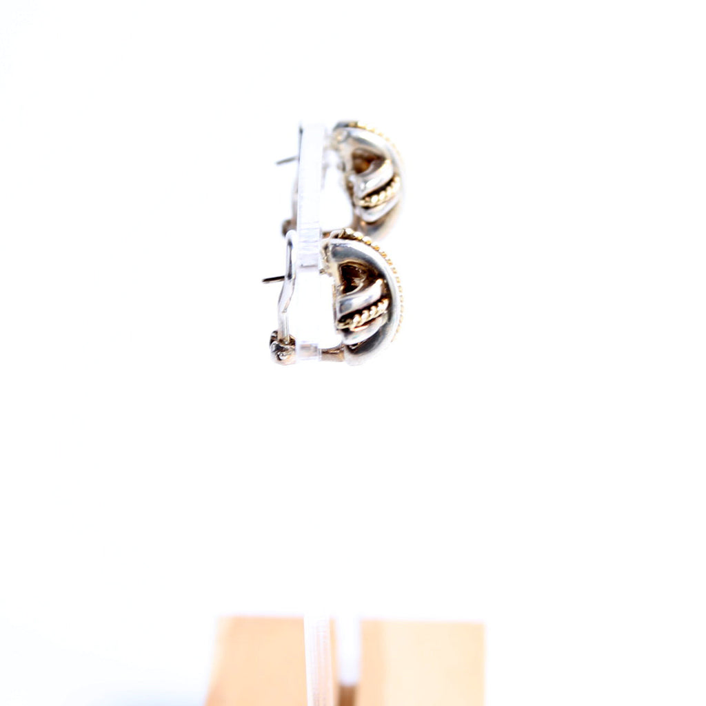 Signature X Stud Earrings 925/750