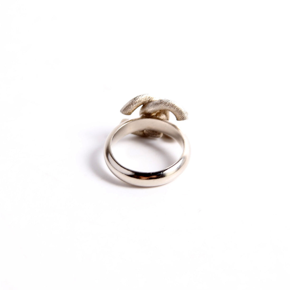 Crystal CC Ring Size 6 Silver
