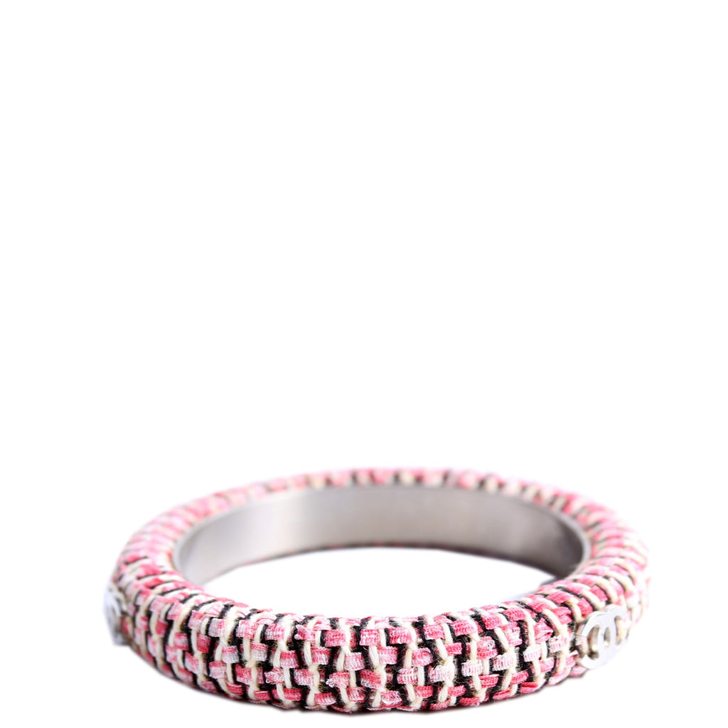 CC Tweed Bangle Thin Bracelet Size Small