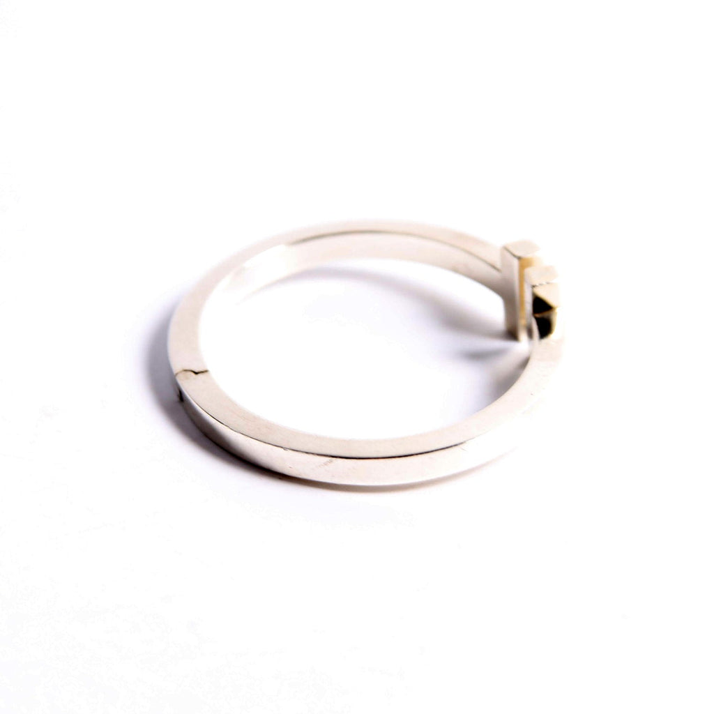 T Square Hinged Cuff Bracelet 925