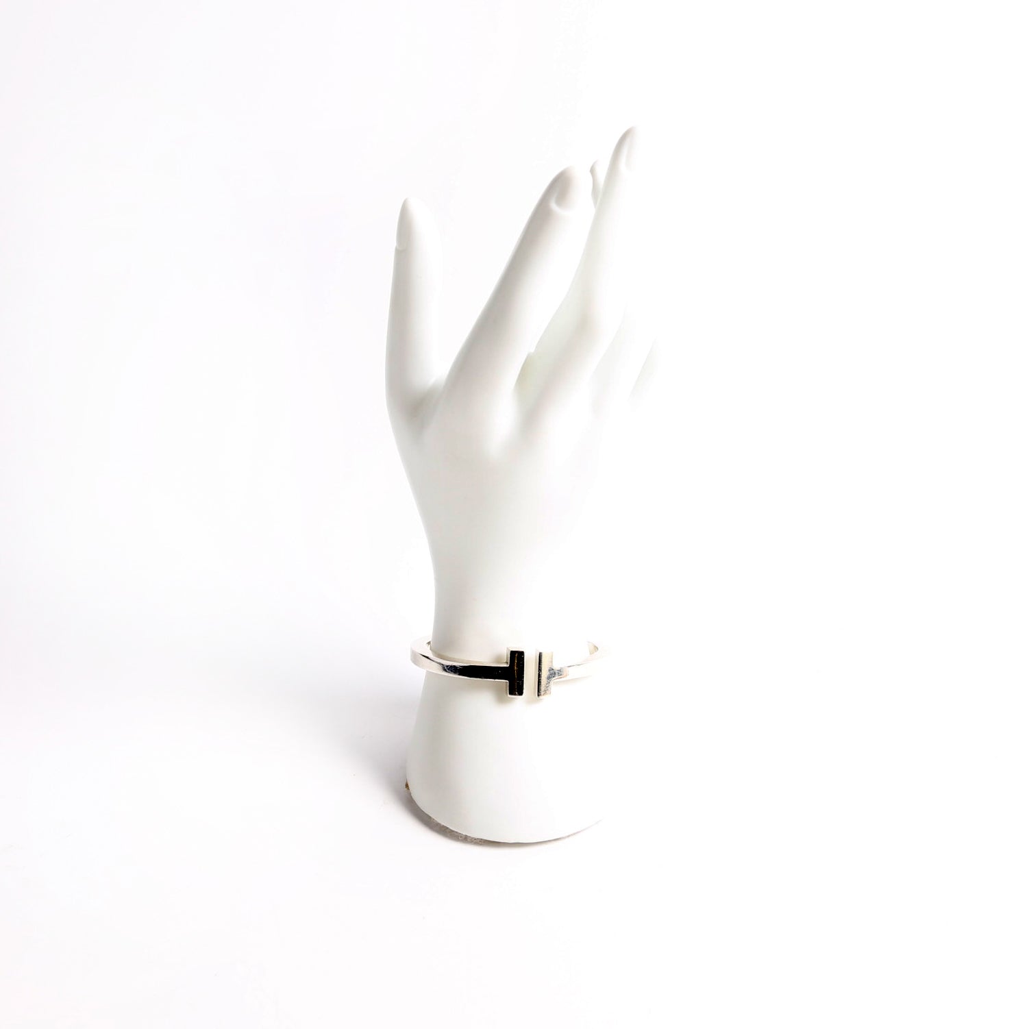 T Square Hinged Cuff Bracelet 925
