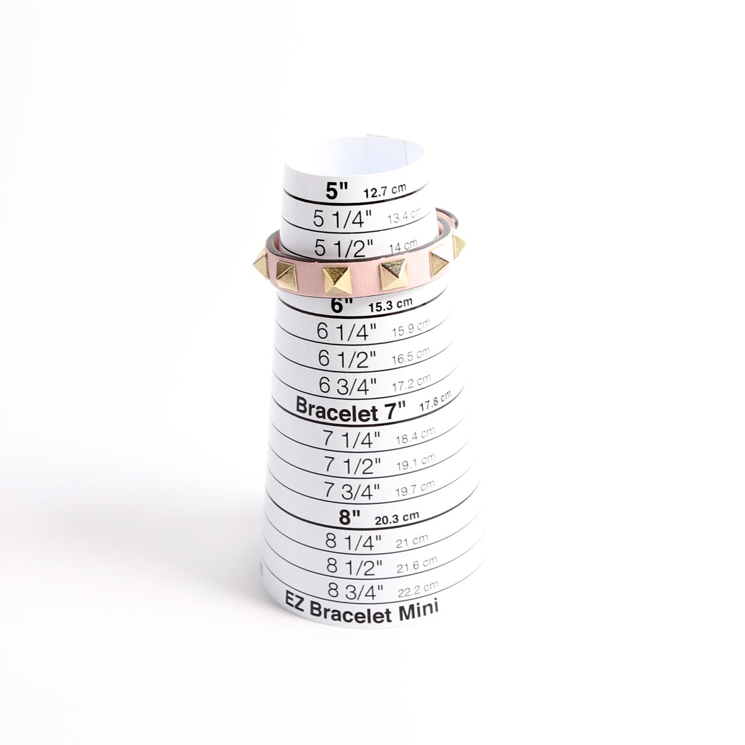 The Rockstud Leather Bracelet Pink