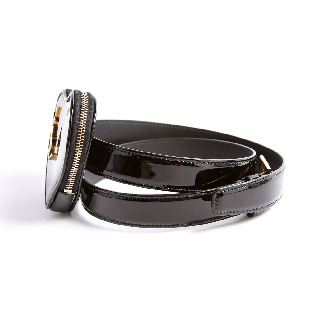 620302 Patent Heart Belt Bag Size 80/32 Black