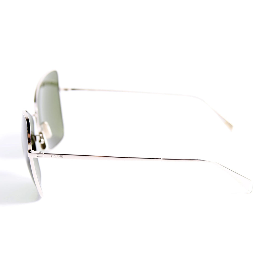 CL40080U Cat Eye Sunglasses Silver/Green