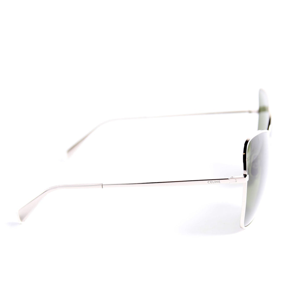 CL40080U Cat Eye Sunglasses Silver/Green