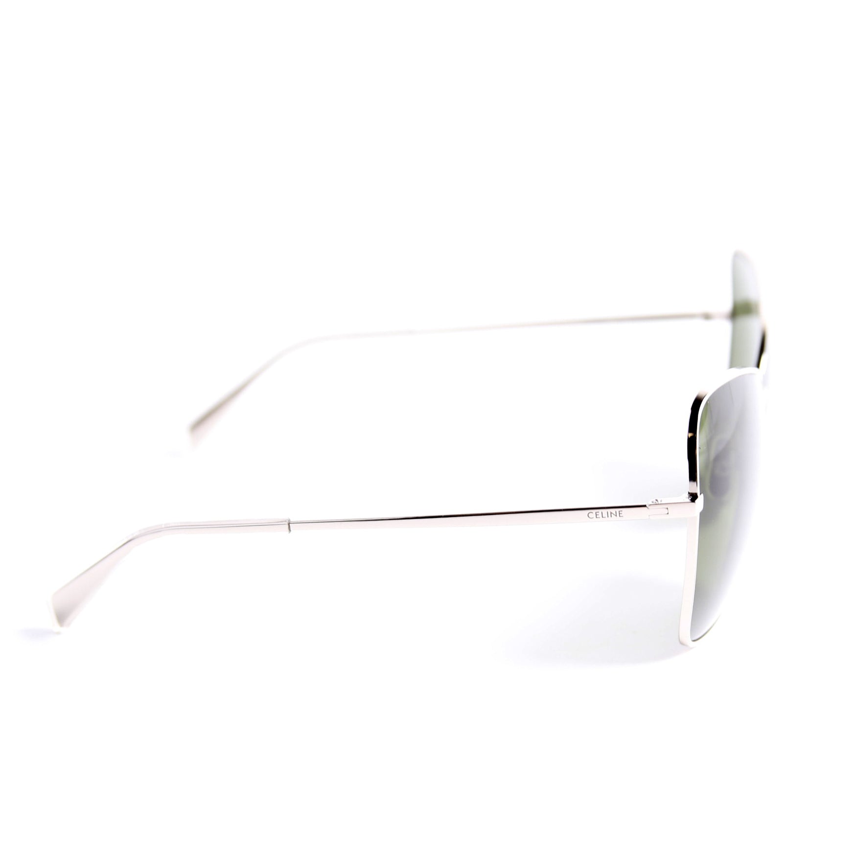 CL40080U Cat Eye Sunglasses Silver/Green