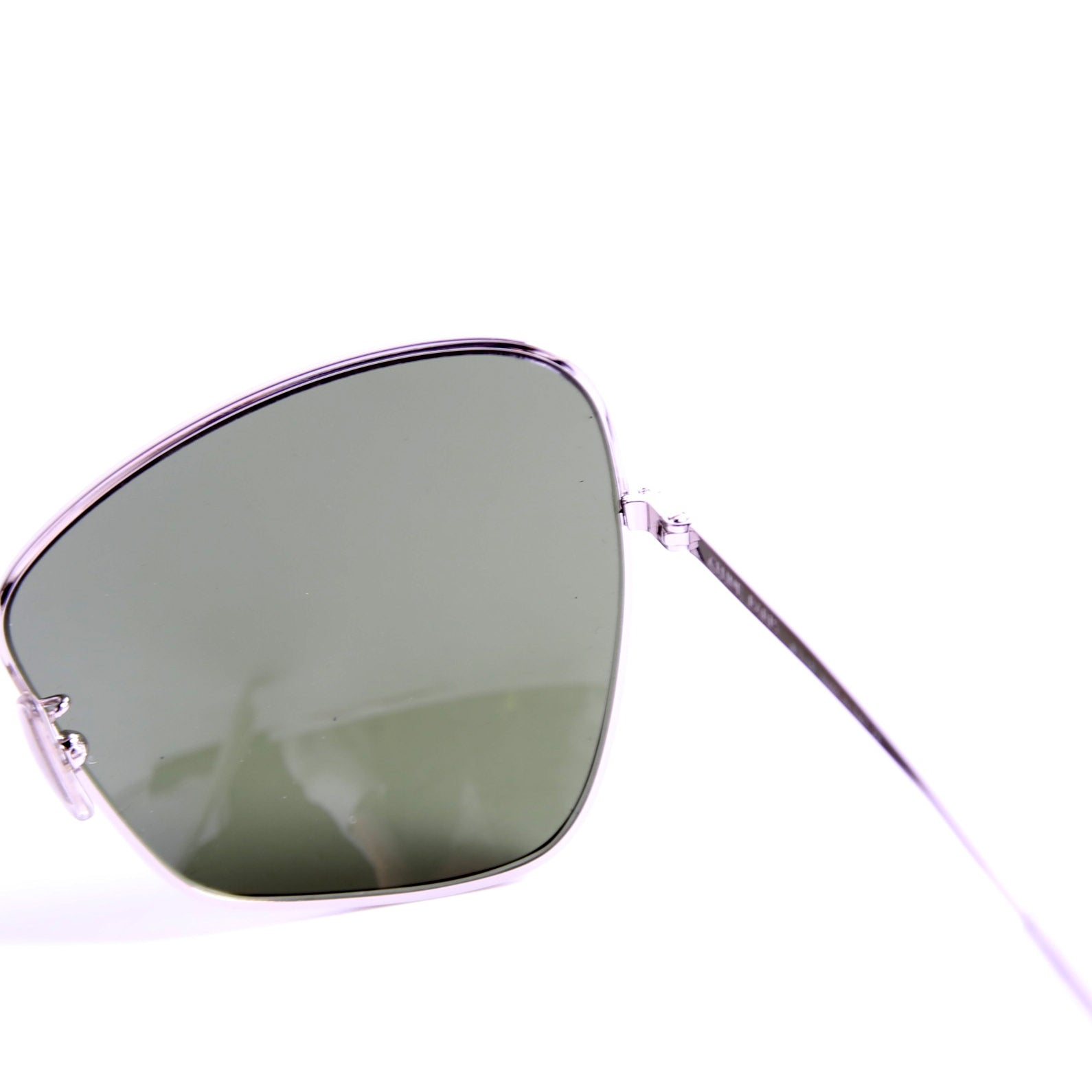 CL40080U Cat Eye Sunglasses Silver/Green