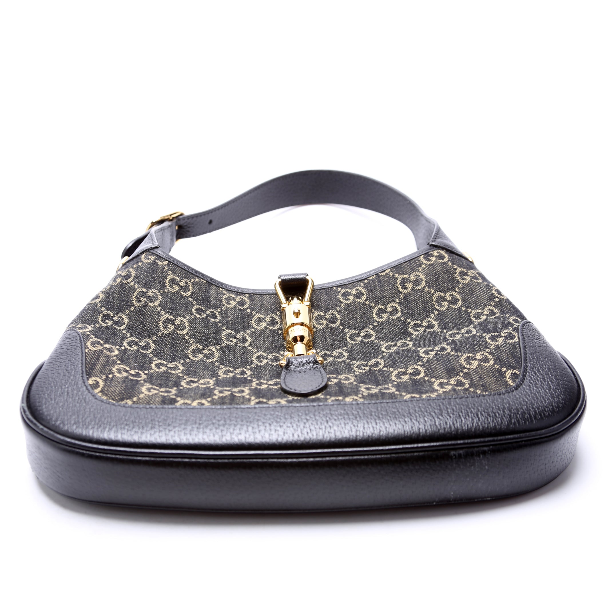 678843 GG Canvas 1961 Jackie Hobo Small Black